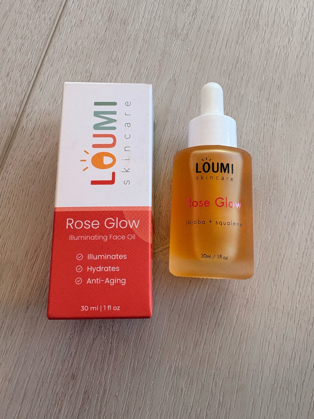 Löumi Rose Glow Illuminating Face Oil — Rose Glow